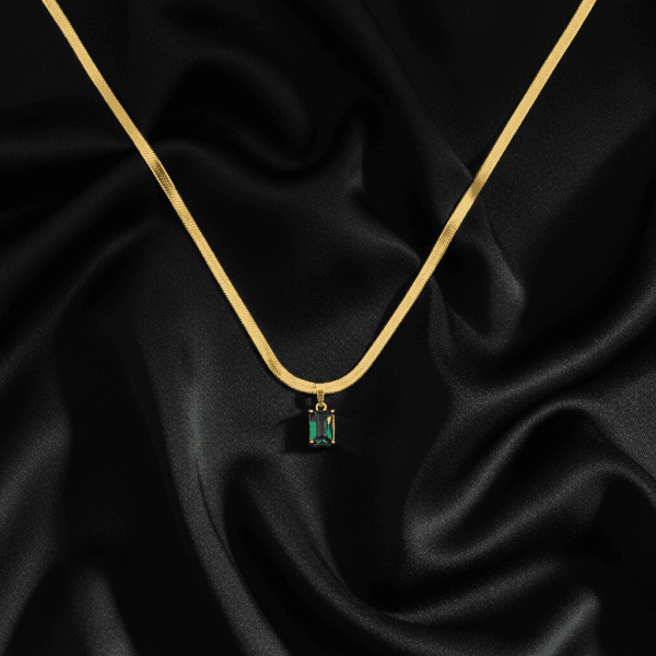 Emerald Prism Necklace